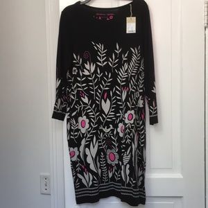 Gudren Sjoden Flowers & Bird Print Dress